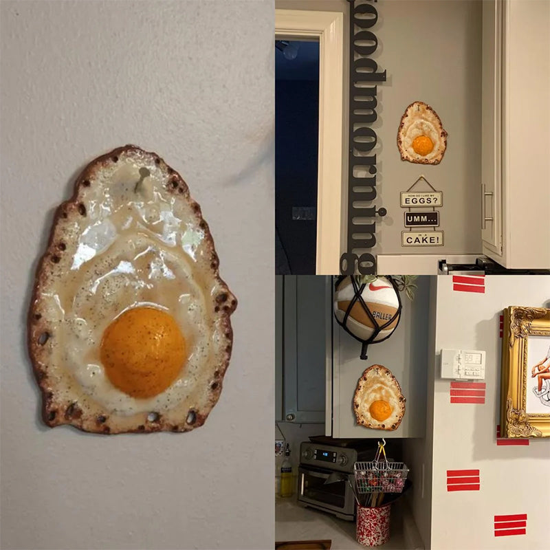 Fried Egg Hanging on a Nail