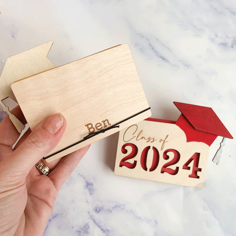 Personalised Gift Card Holder For Graduate