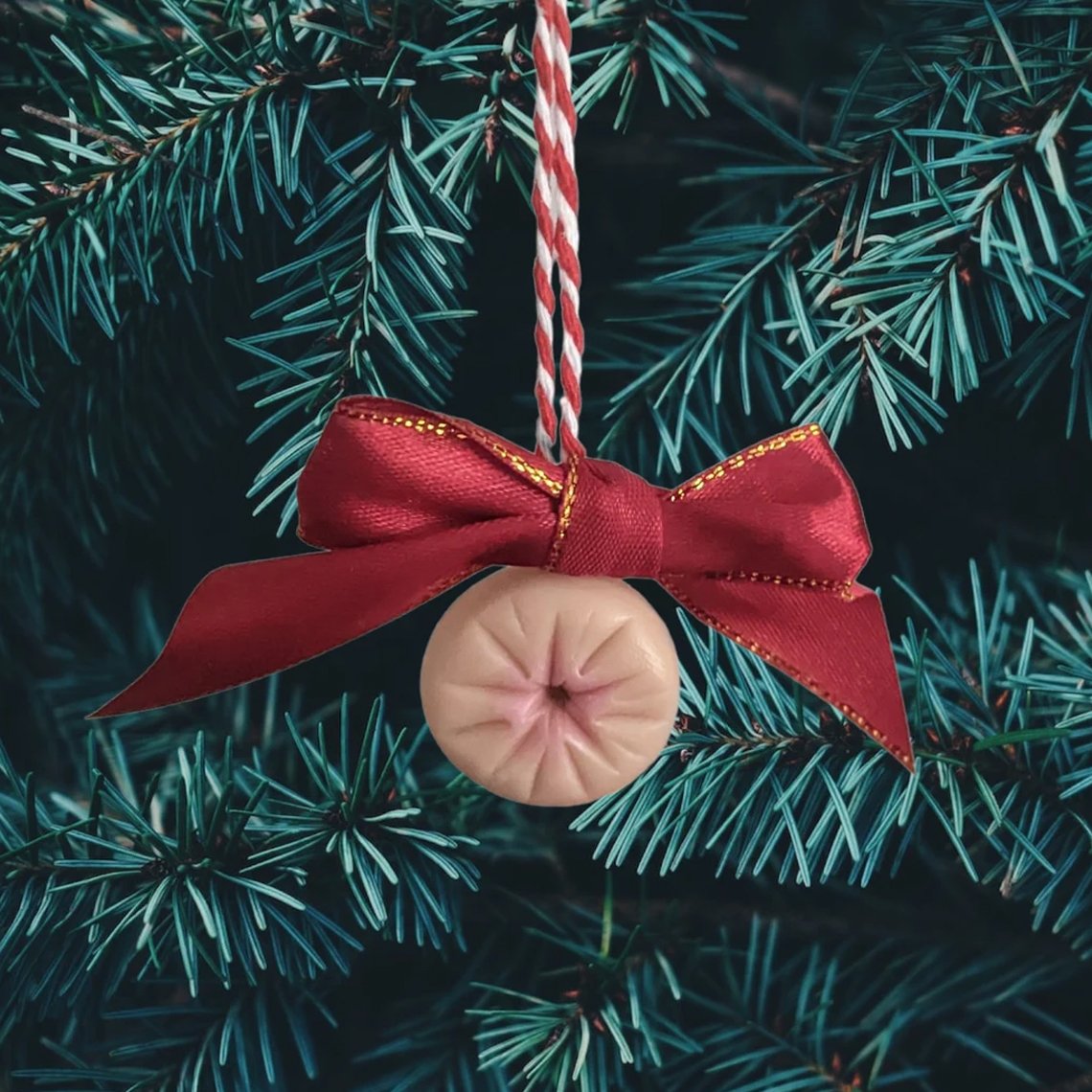 Hairy Grinchy Ball Ball Christmas Ornament