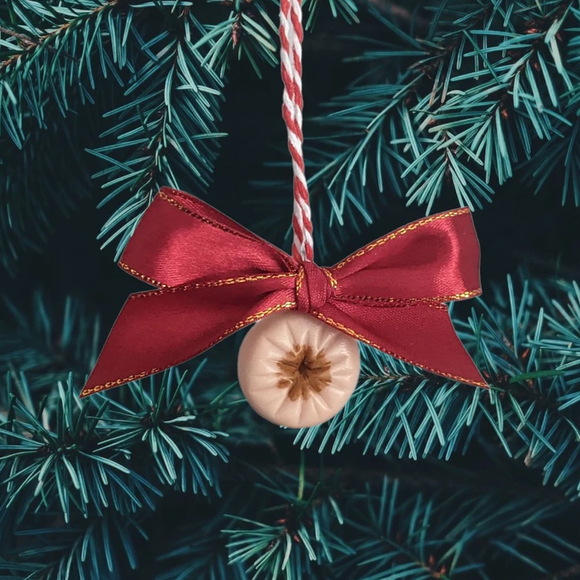 Hairy Grinchy Ball Ball Christmas Ornament