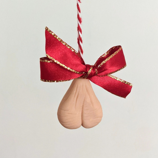 Hairy Grinchy Ball Ball Christmas Ornament