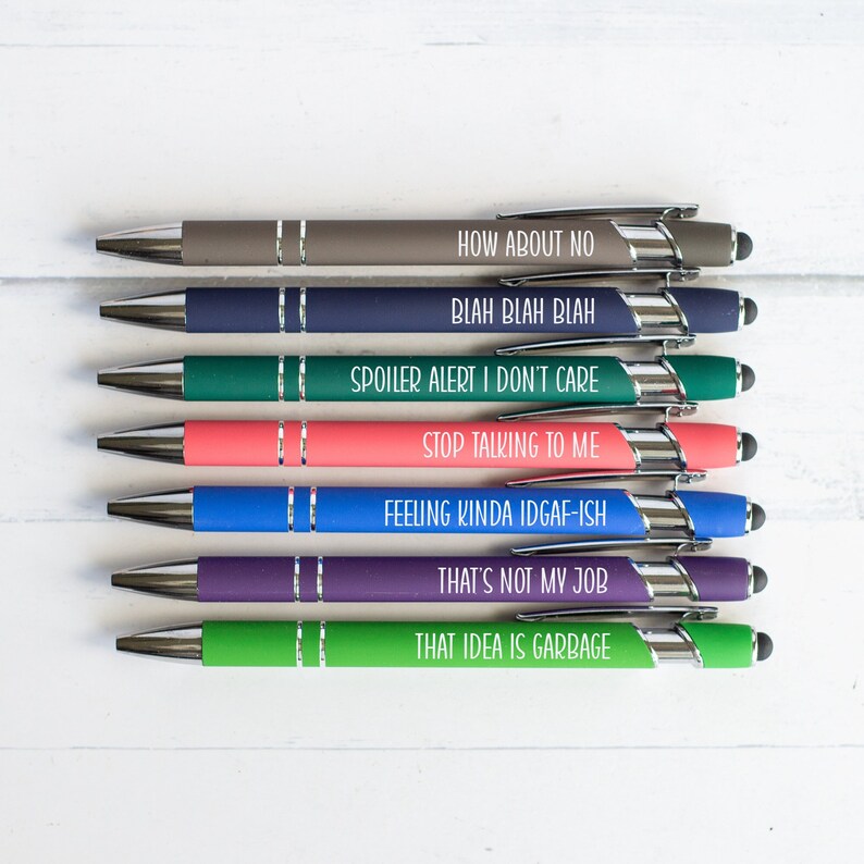 Back To School Sarcastic Daily Pen Set