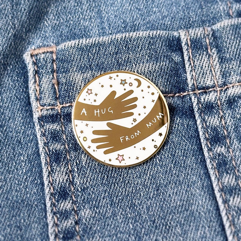 A Hug From Mummy Enamel Lapel Pin