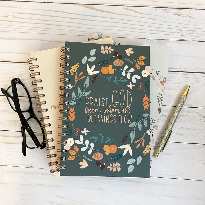 Praise God from whom all blessings flow Spiral Notebooks