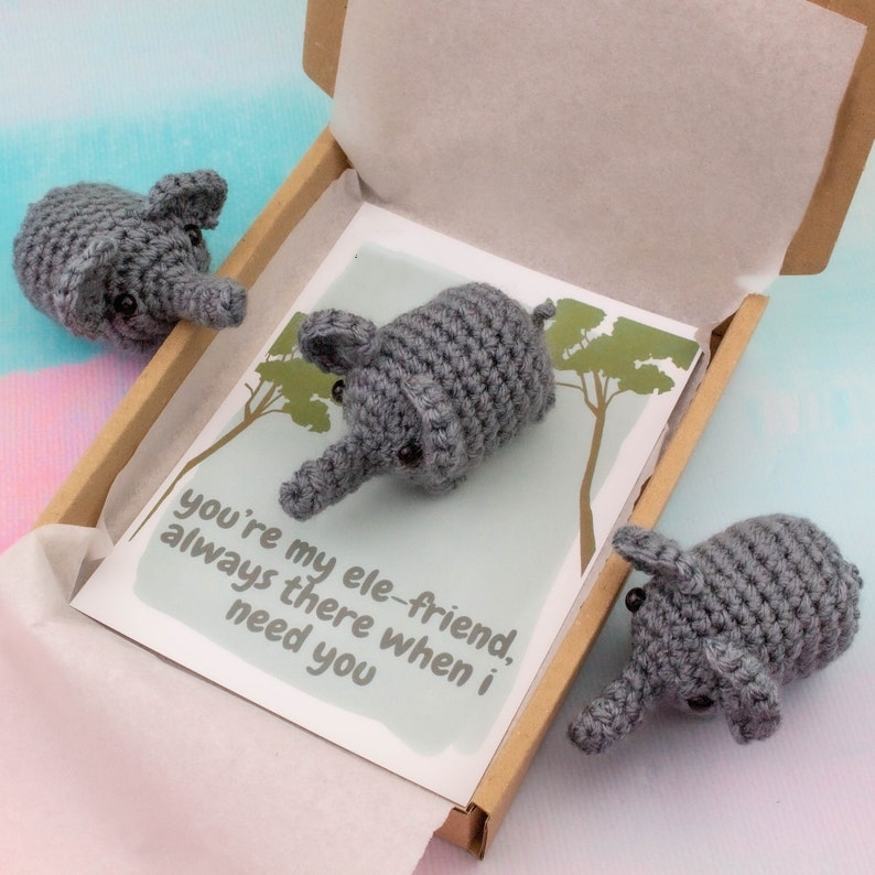 Best Friend Crochet Elephant Gift