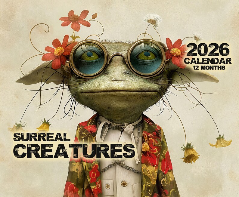 🗓️ 2026 年超现实生物挂历