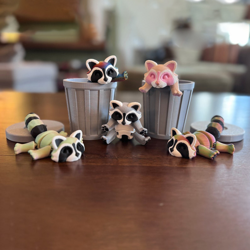 Adopt Your Own Mischievous 3D Printed Raccoon
