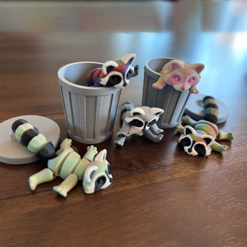 Adopt Your Own Mischievous 3D Printed Raccoon