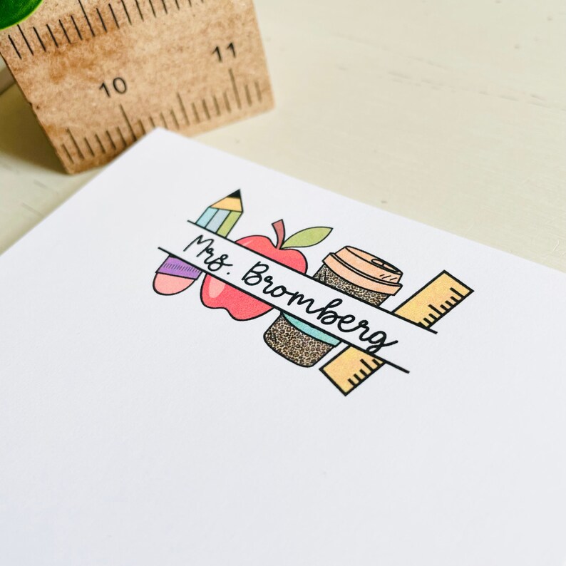 Customizable Notepad Teacher Gift