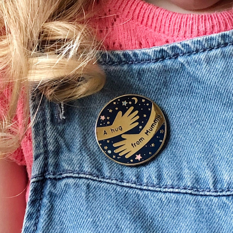 A Hug From Mummy Enamel Lapel Pin