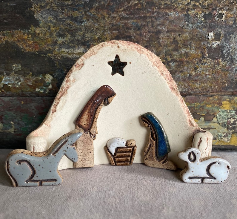 Miniature Tiny Nativity Set