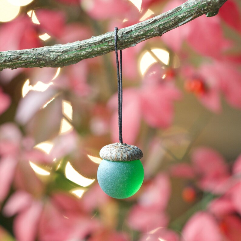 Handmade Sea Glass Acorns