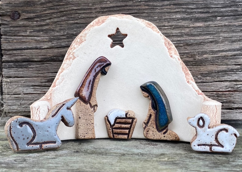 Miniature Tiny Nativity Set