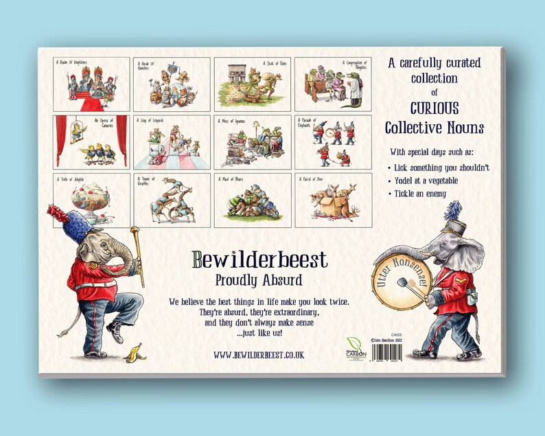 2025 Curious Collective Nouns Calendar