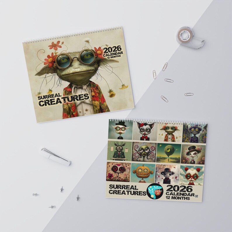🗓️ 2026 年超现实生物挂历