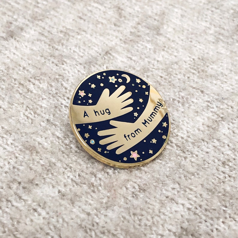 A Hug From Mummy Enamel Lapel Pin