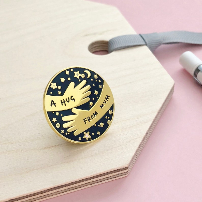A Hug From Mummy Enamel Lapel Pin