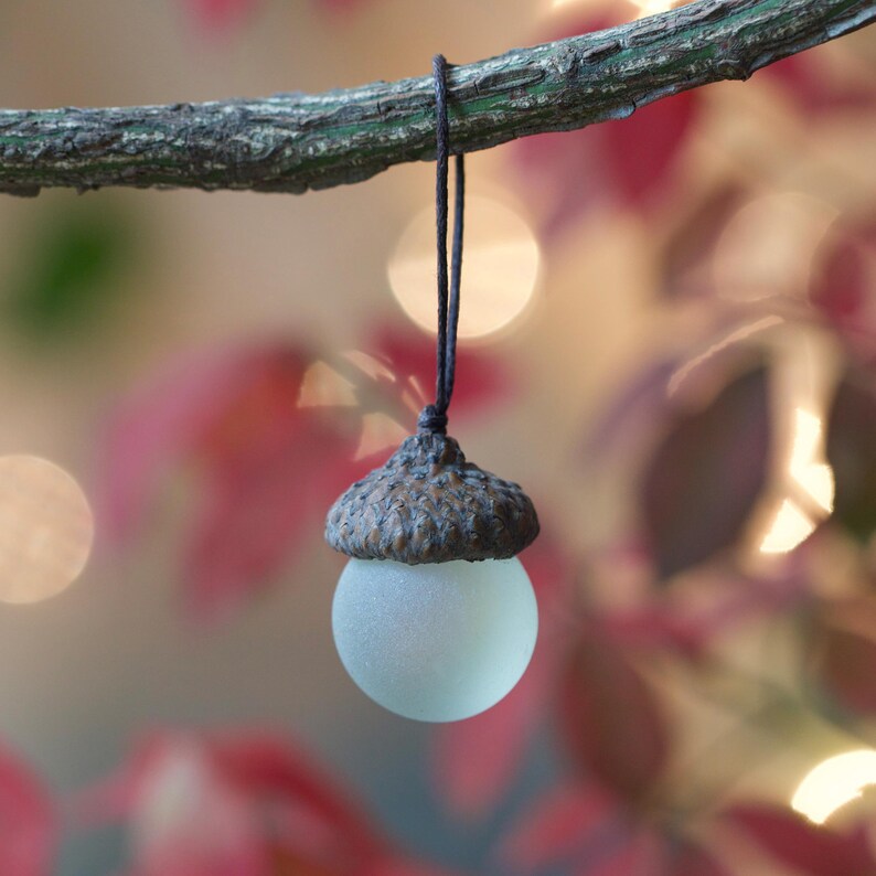 Handmade Sea Glass Acorns