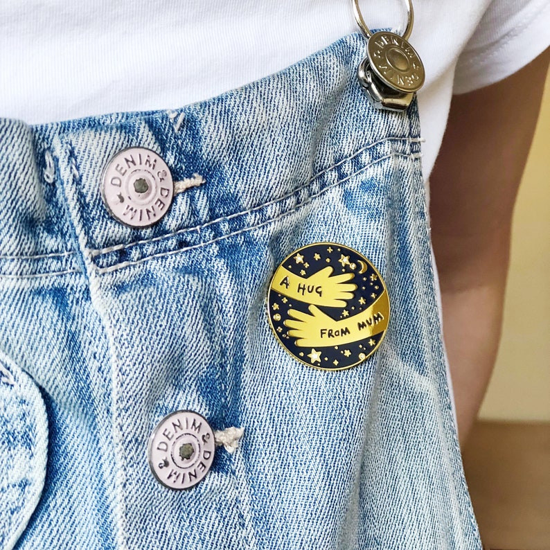 A Hug From Mummy Enamel Lapel Pin