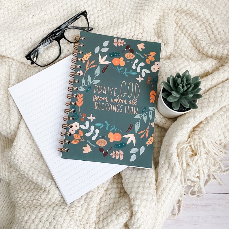 Praise God from whom all blessings flow Spiral Notebooks