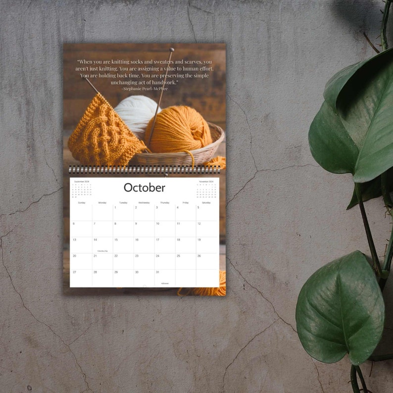 Knitting Calendar 2025 