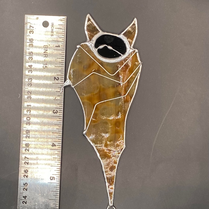 Stained Glass Bat Suncatcher