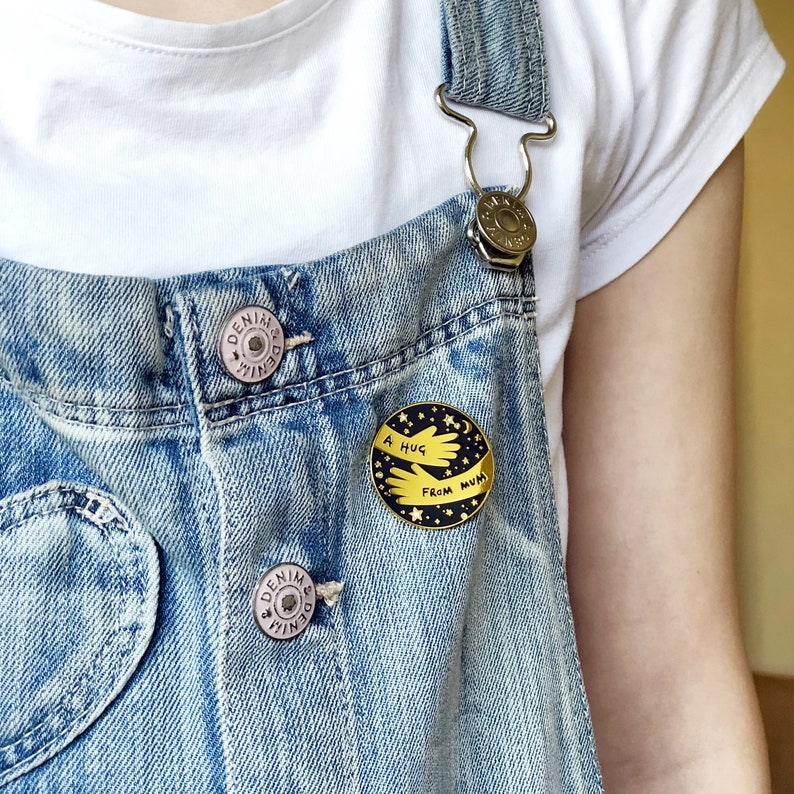 A Hug From Mummy Enamel Lapel Pin