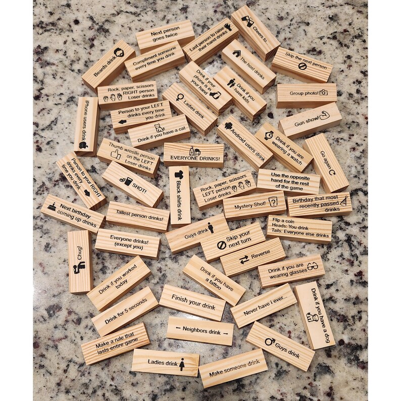 Tumbling Tower Blocks Drinking Game