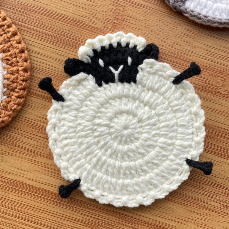 Handmade Crochet Animal Drink Coaster 