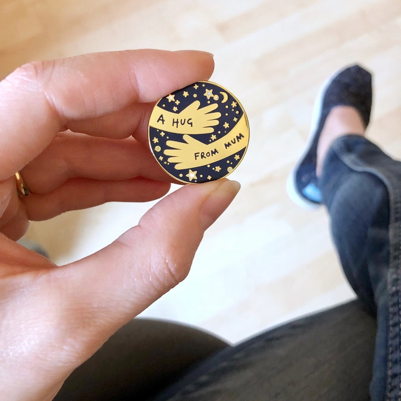 A Hug From Mummy Enamel Lapel Pin