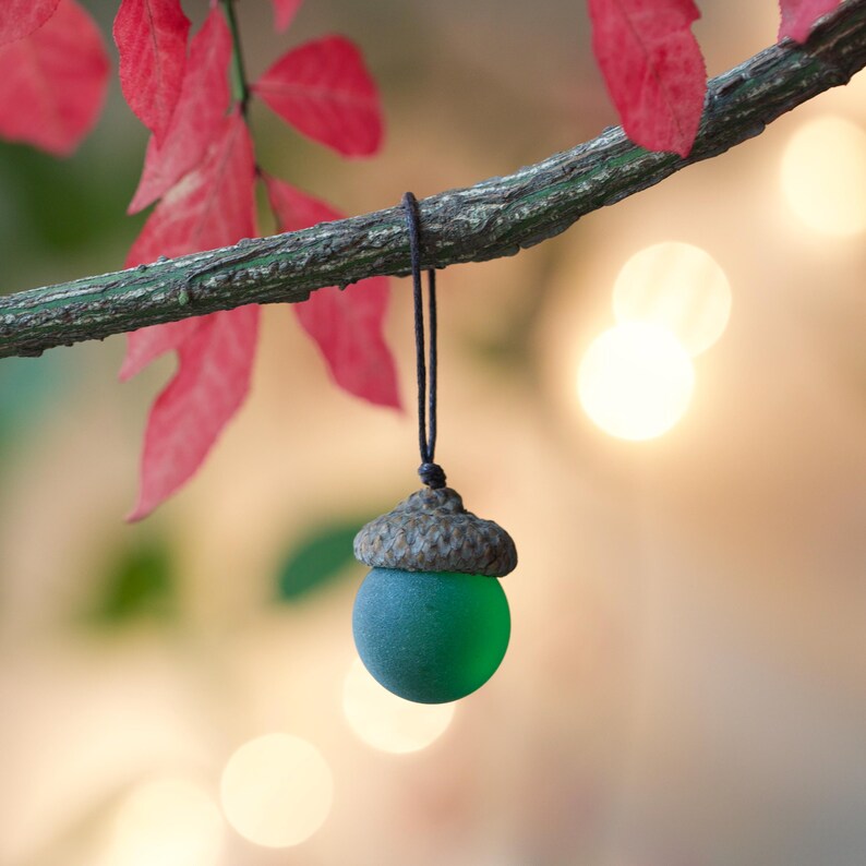 Handmade Sea Glass Acorns