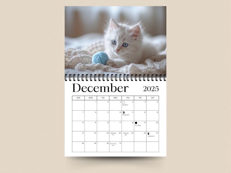 Calendrier Chat 2025