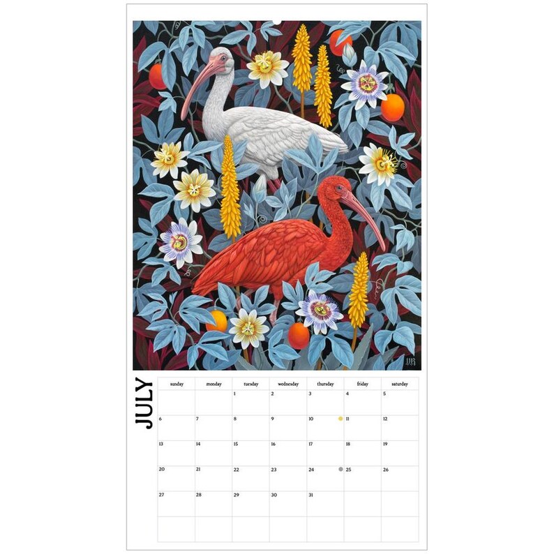 2025 Fine Art Botanical Wall Calendar
