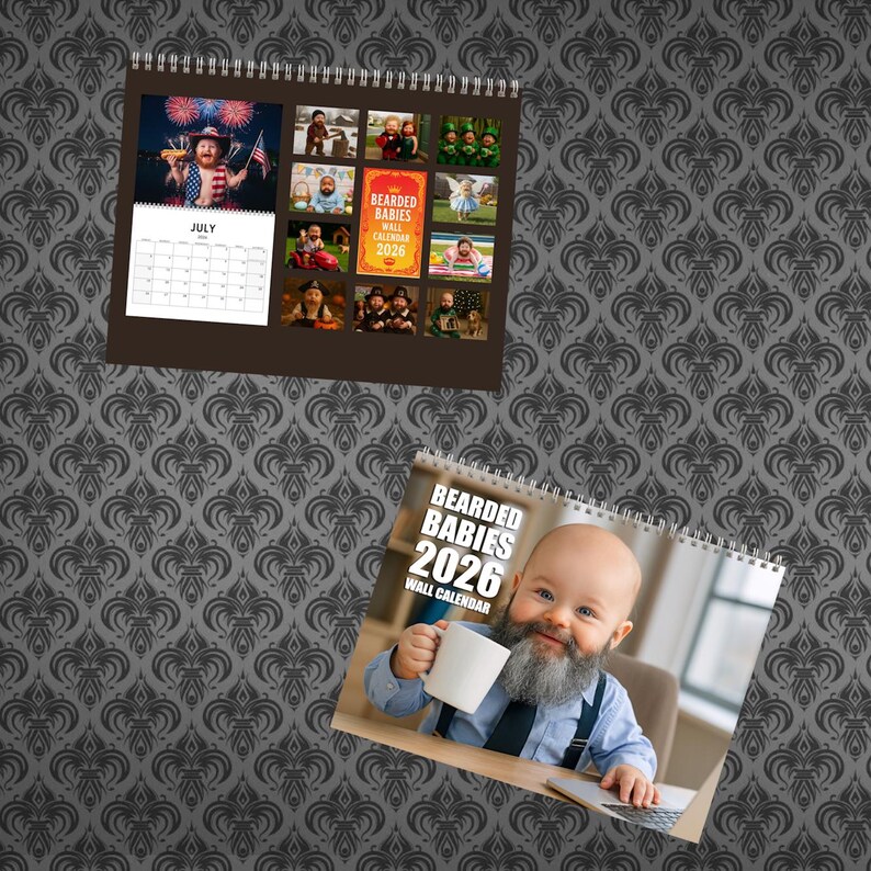 2026 Bearded Babies Wall Calendar