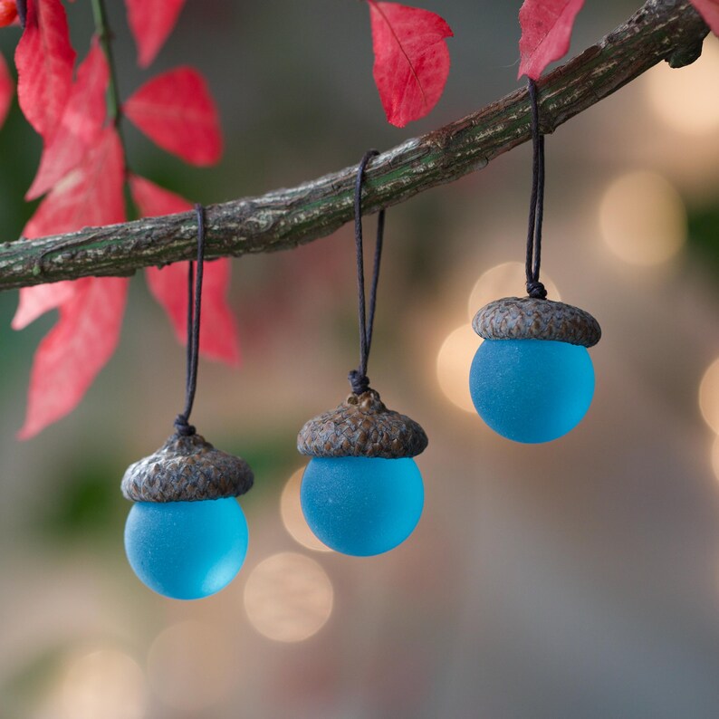 Handmade Sea Glass Acorns