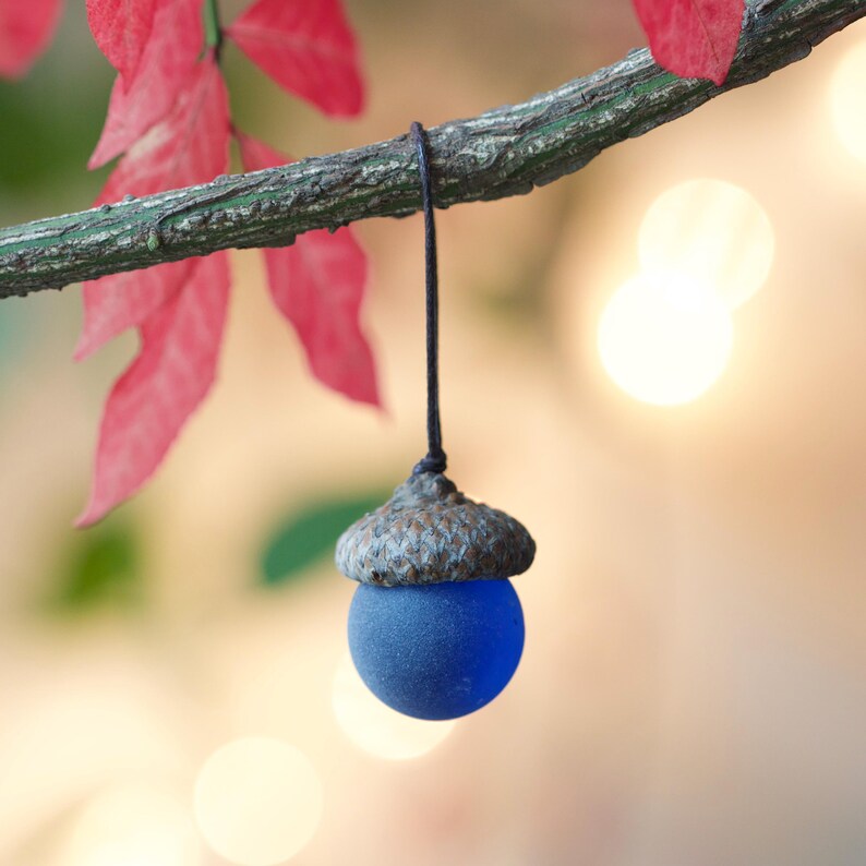 Handmade Sea Glass Acorns