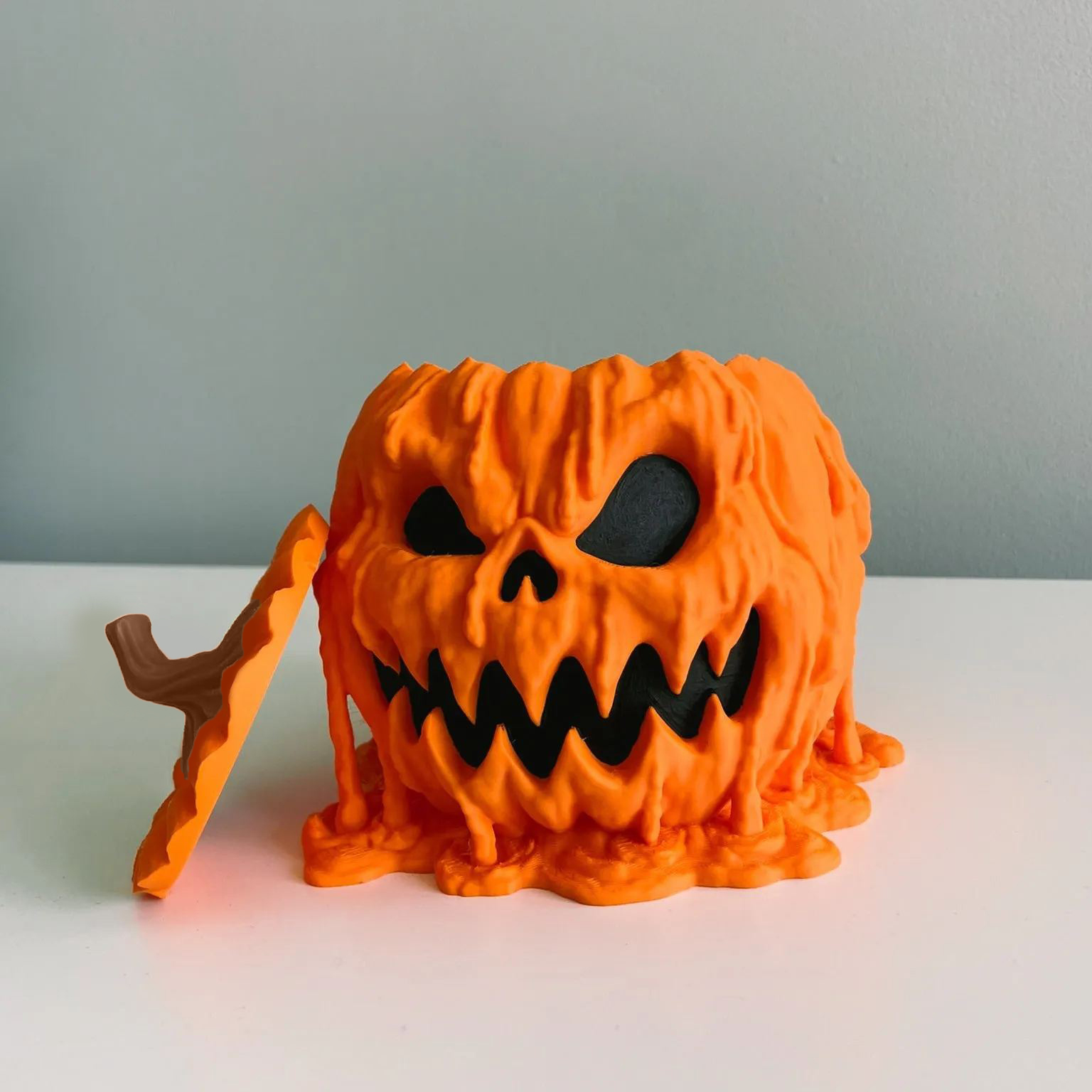 Melting Halloween Pumpkin Bowl