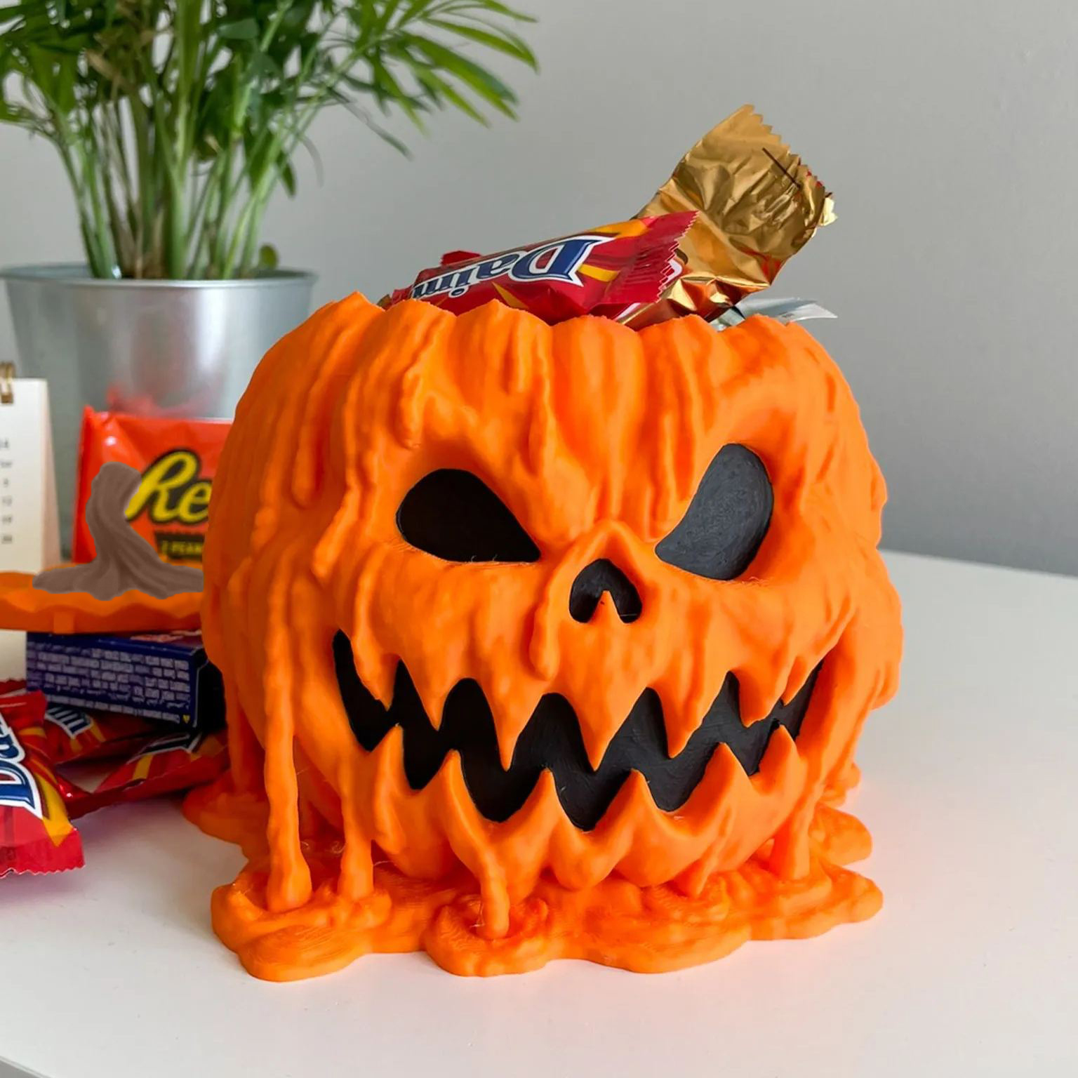 Melting Halloween Pumpkin Bowl