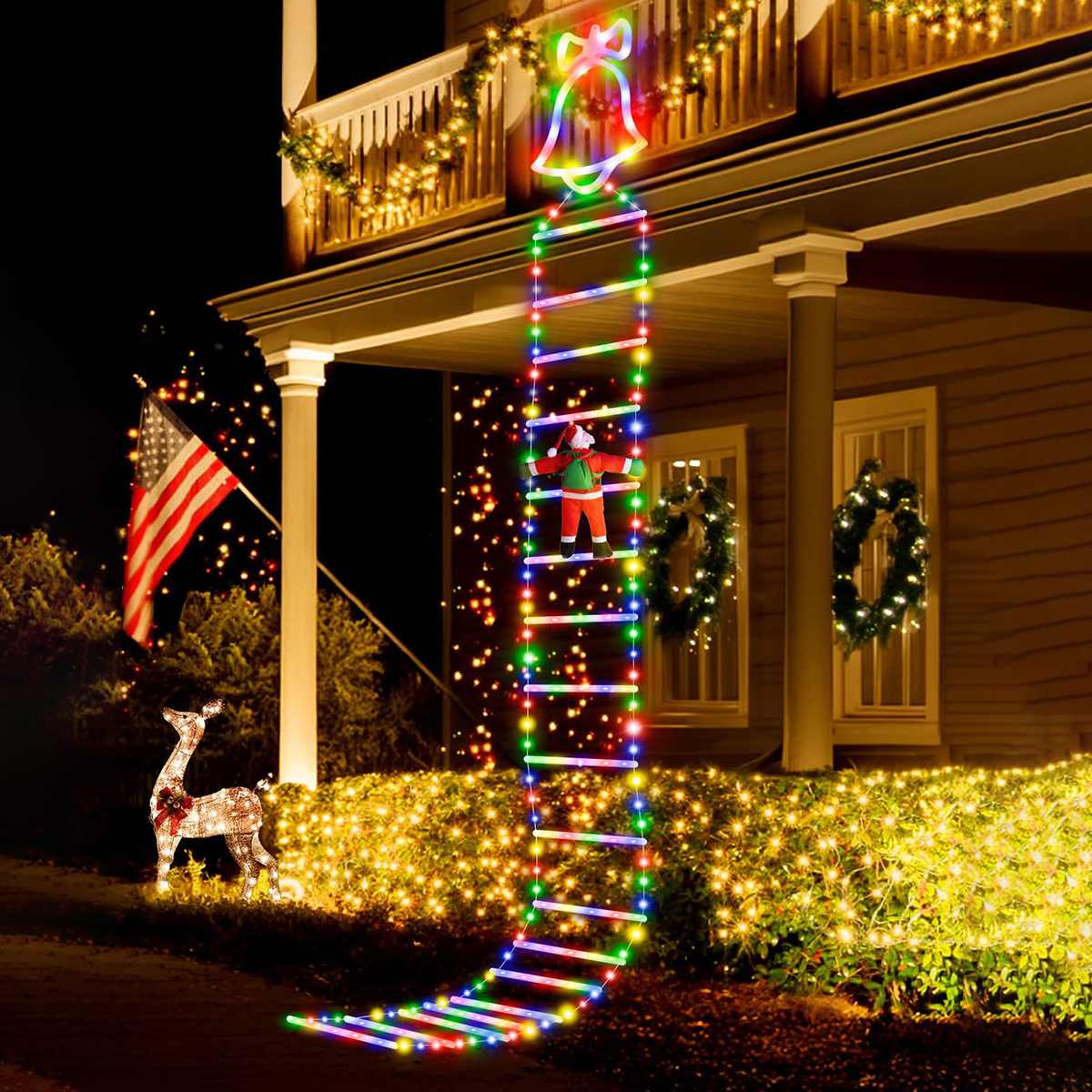 Christmas Decorative Outdoor Ladder Lights
