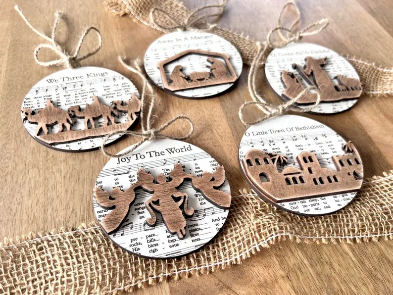 🔥Last Day Promotion 50% OFF🔥 - Music Sheet Nativity Ornament