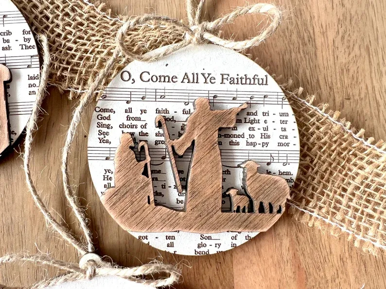 🔥Last Day Promotion 50% OFF🔥 - Music Sheet Nativity Ornament