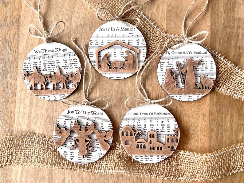 🔥Last Day Promotion 50% OFF🔥 - Music Sheet Nativity Ornament