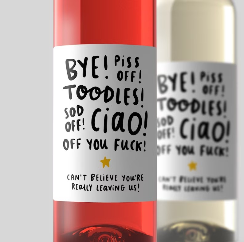 Wise Woman Found Another Job Wine Label