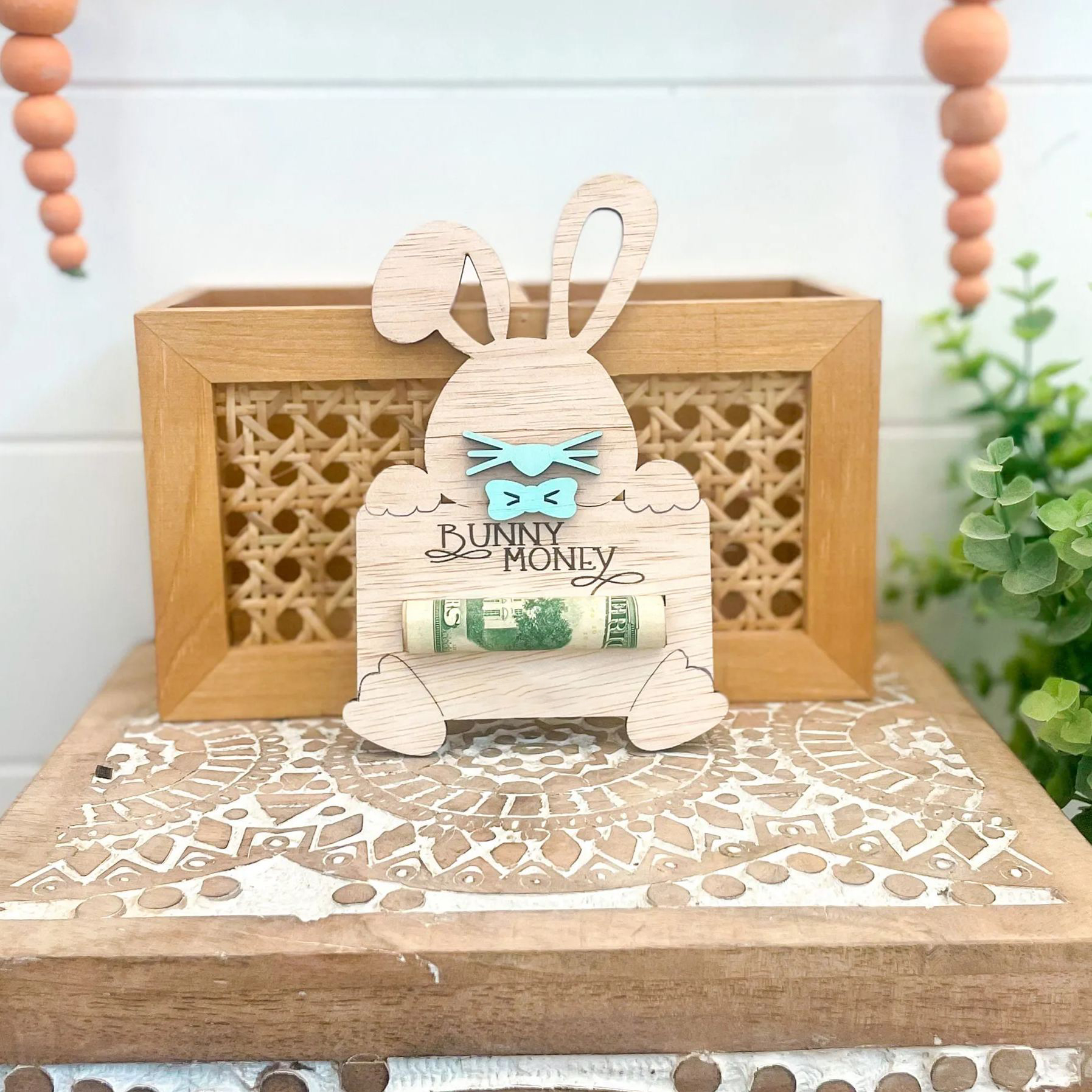 Personalised Easter Bunny Money Holder