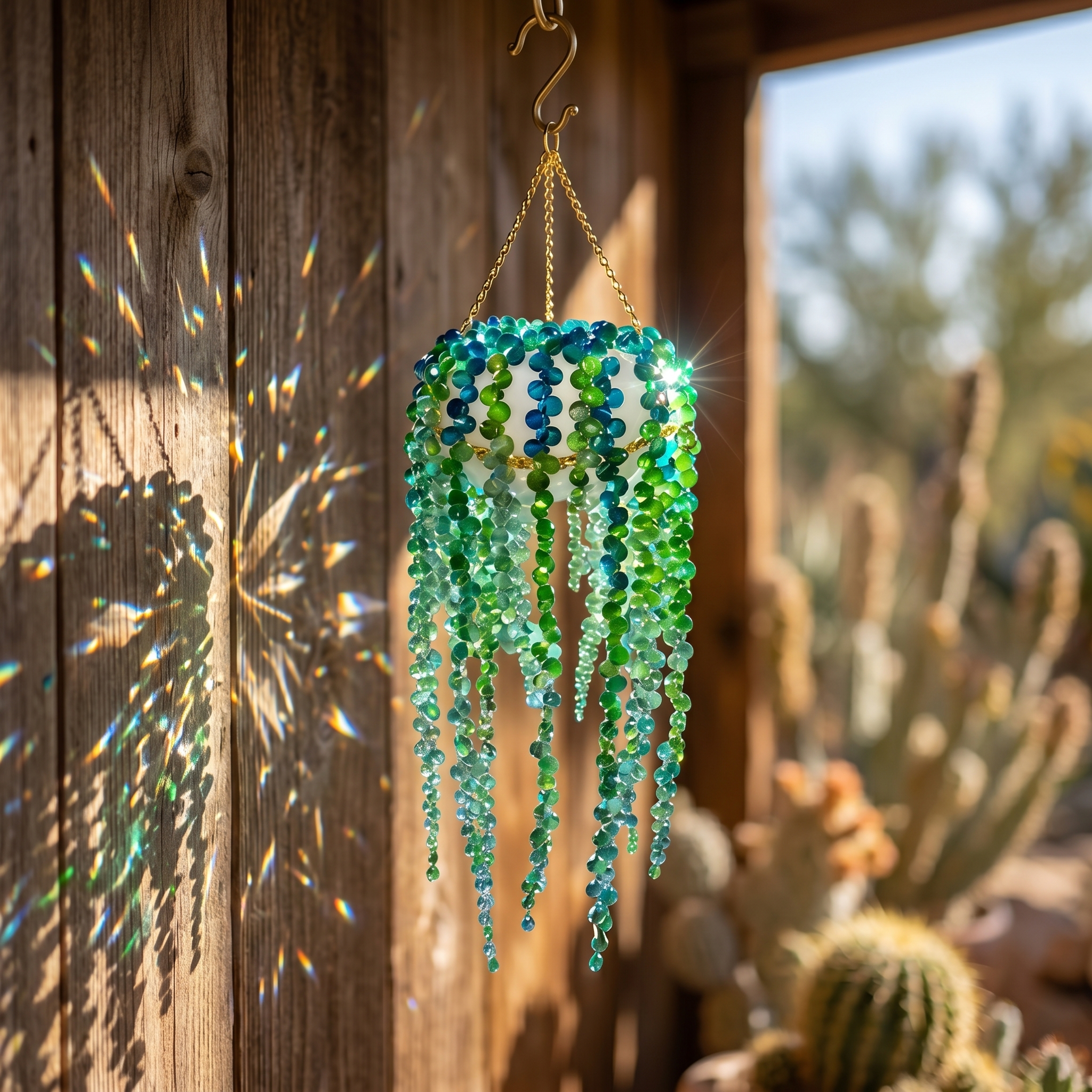 Crystal Beaded Sun Catcher – Your Window to Rainbows