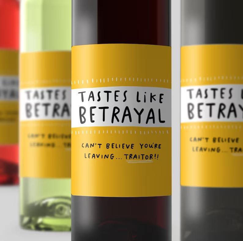 Wise Woman Found Another Job Wine Label