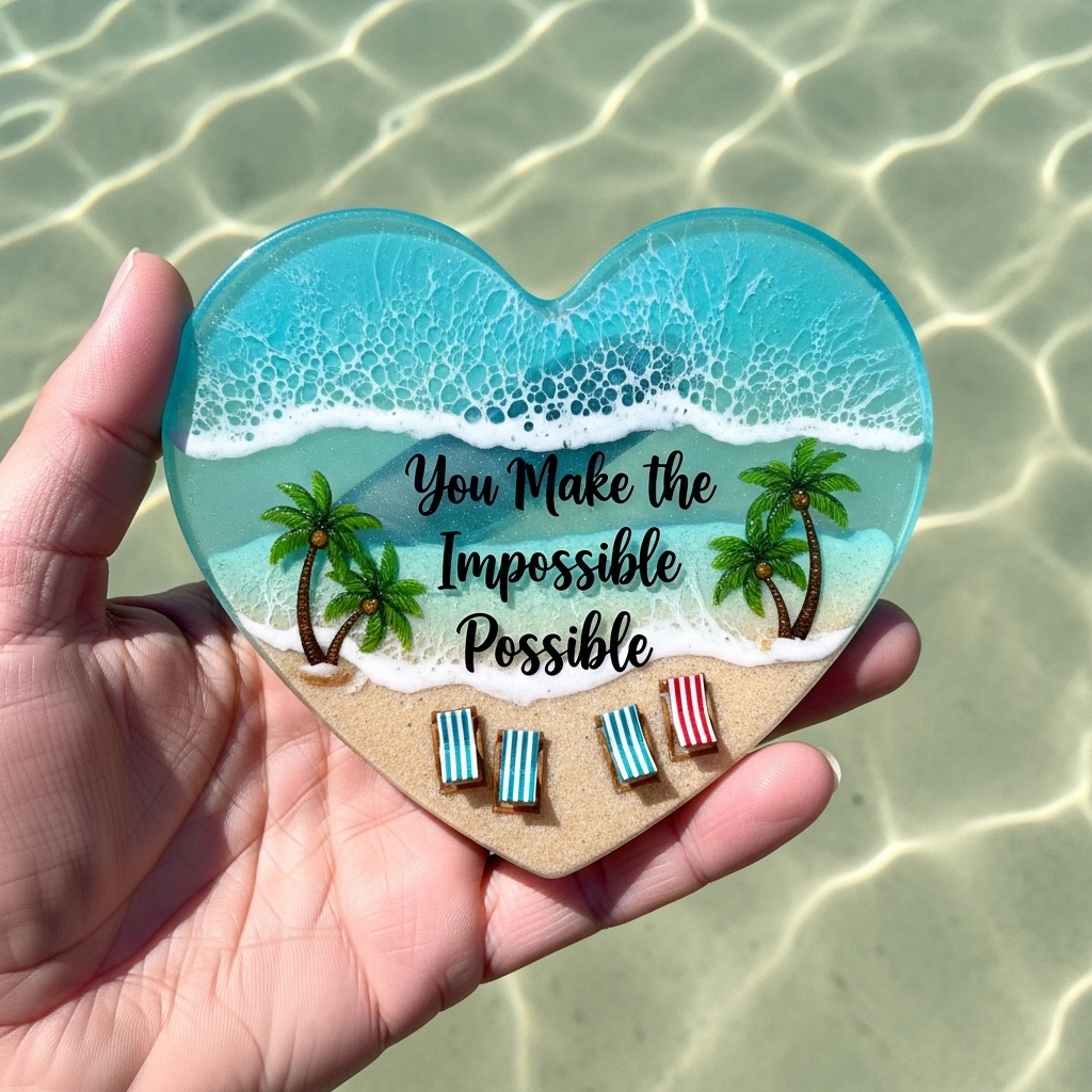 Resin Ocean Hearts