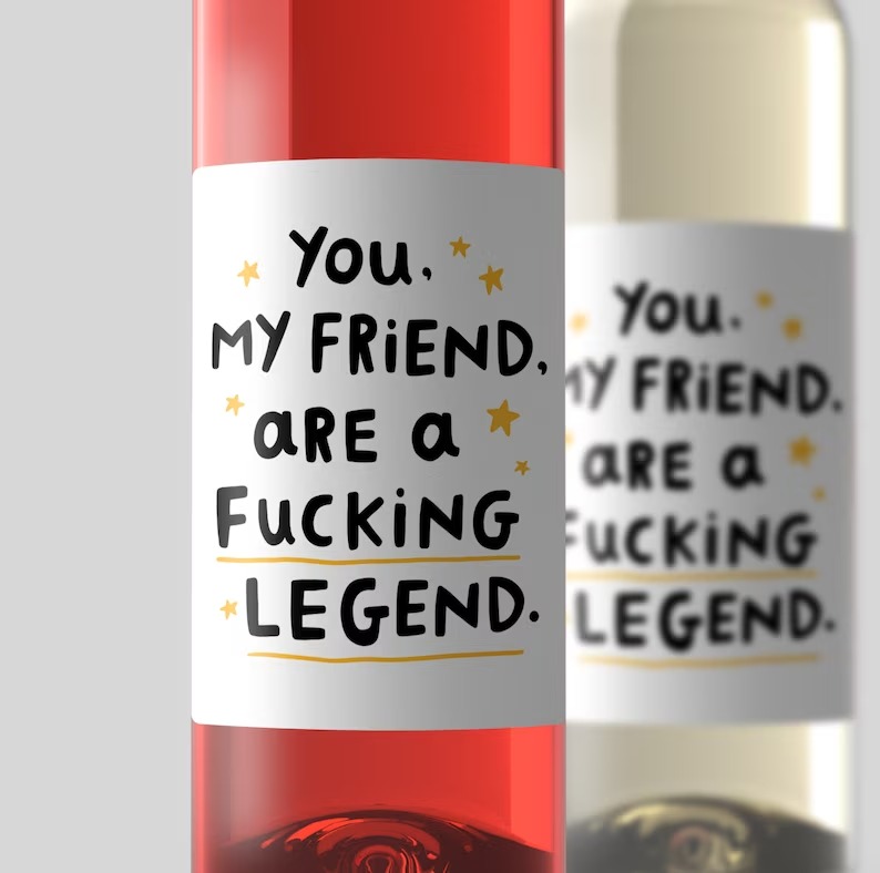 Wise Woman Found Another Job Wine Label