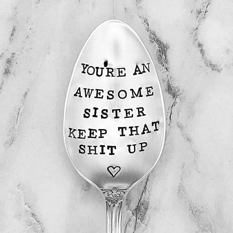 I Wish You Lived Next Door Vintage Teaspoon