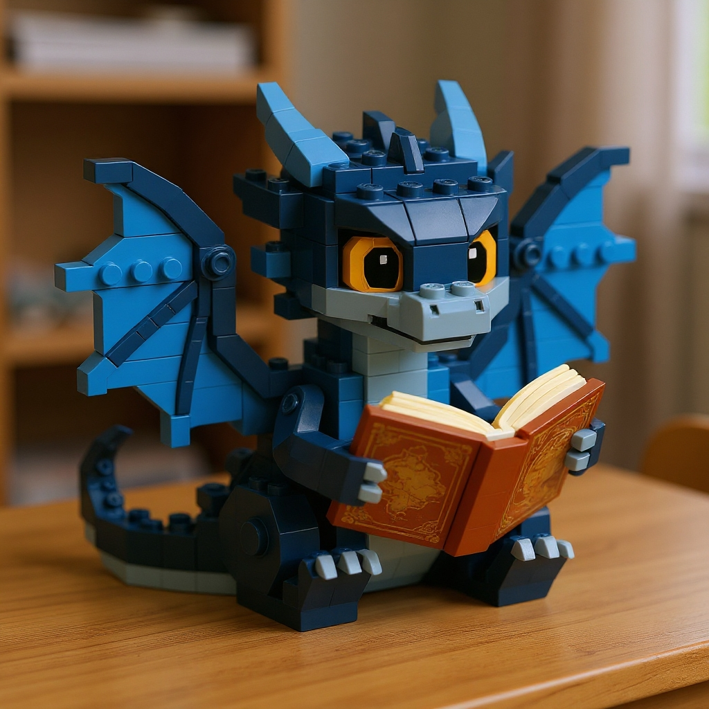 The Little Story Keeper Dragon Building Block Ornament